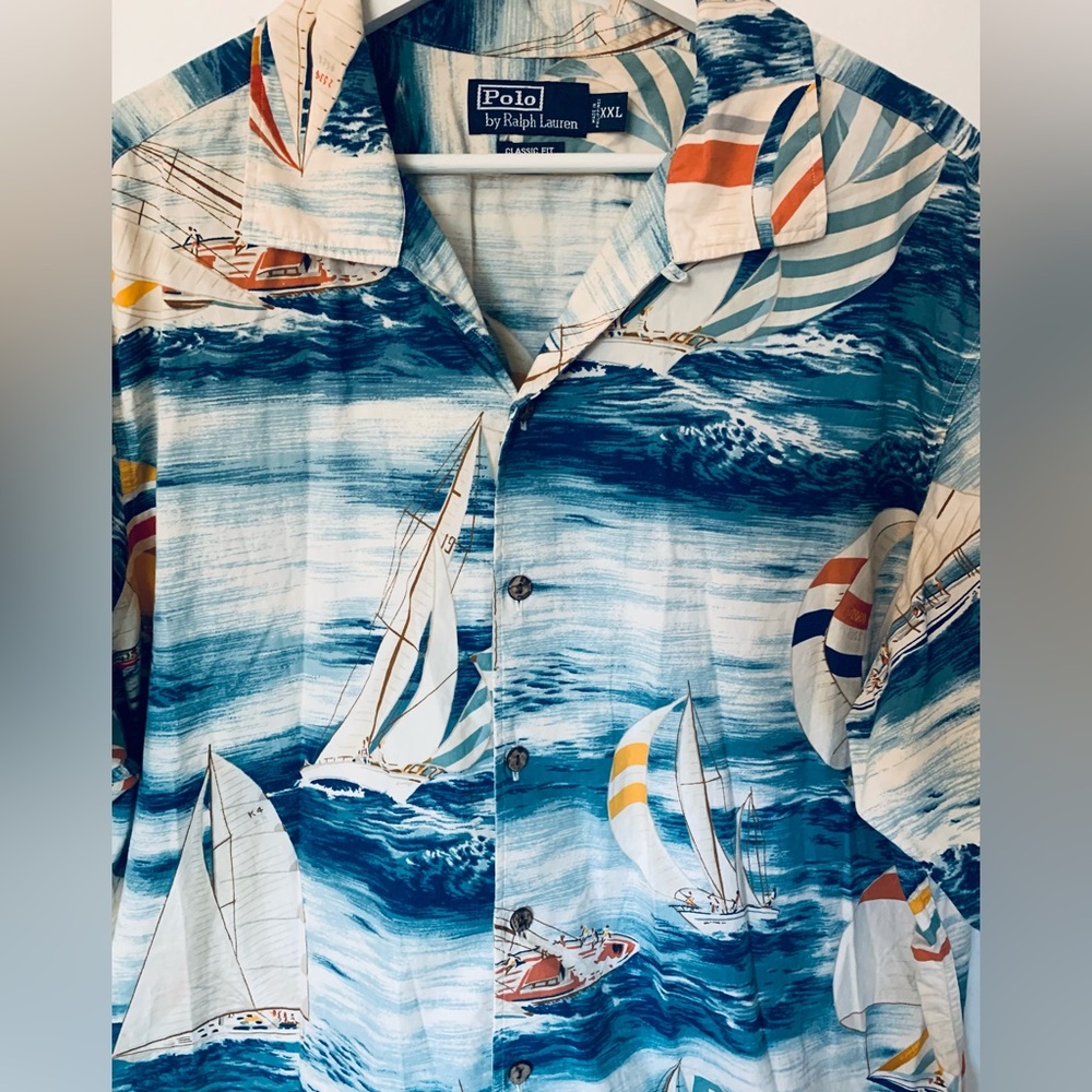 Polo Ralph Lauren Vintage Nautical Button Up XL - Picture 5 of 5